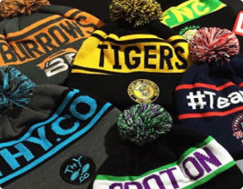 a bunch of different beanies
